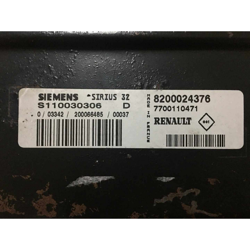 ENGINE ECU SIEMENS SIRIUS 32 S110030306D RENAULT 8200024376 7700110471