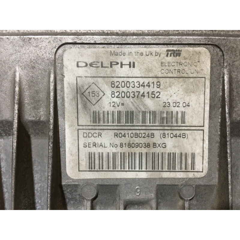 ENGINE ECU DELPHI DDCR R0410B024B RENAULT MEGANE II 1 5 DCI 8200334419