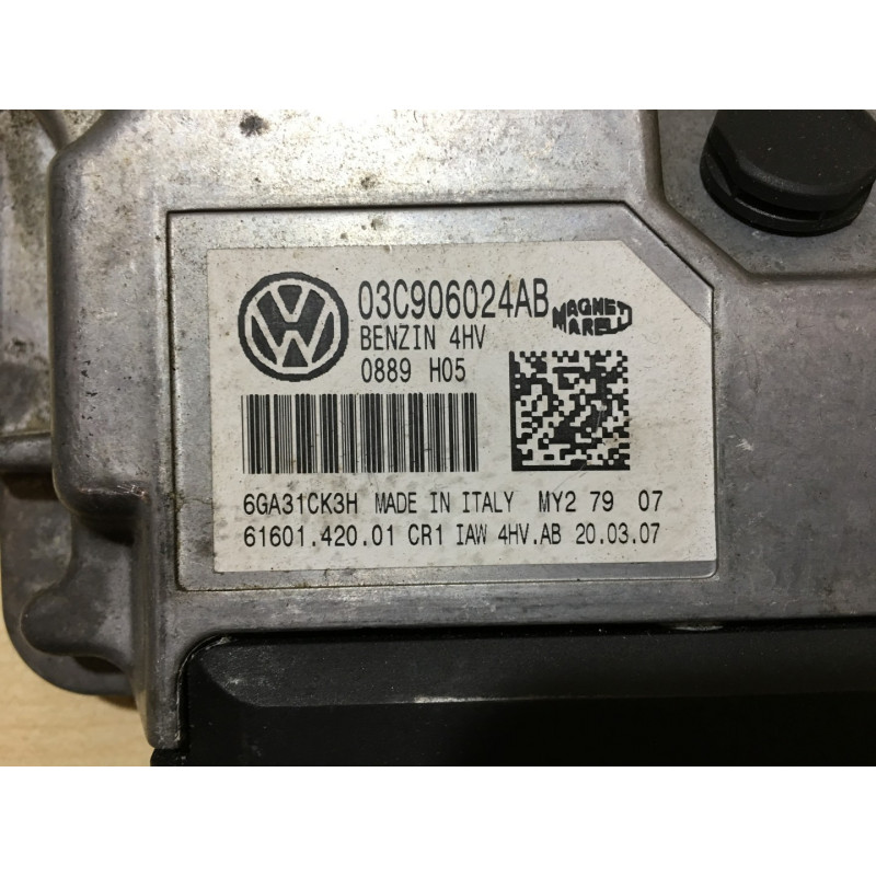 ECU MOTOR MAGNETI MARELLI IAW 4HV AB 61601 420 01 VAG 03C906024AB