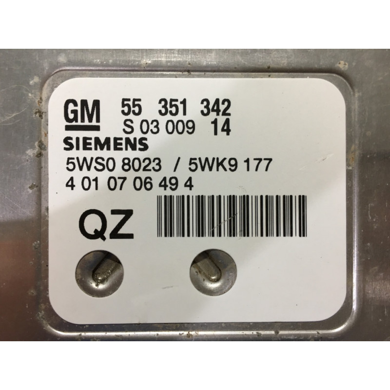 Ecu Motor Siemens Simtec Wk Ws Opel Qz