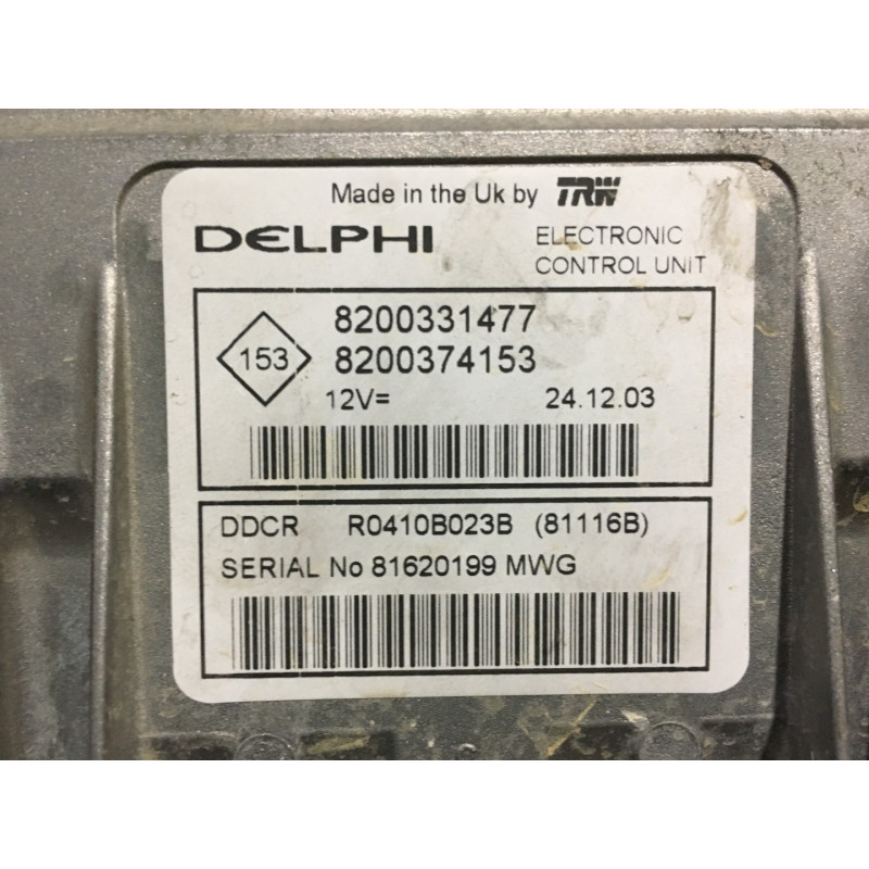 Engine Ecu Delphi Ddcr R B B Renault