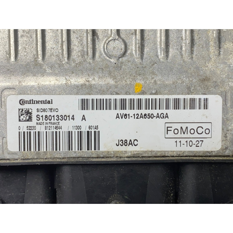 ECU MOTOR CONTINENTAL SID807EVO S180133014A FORD AV61 12A650 AGA