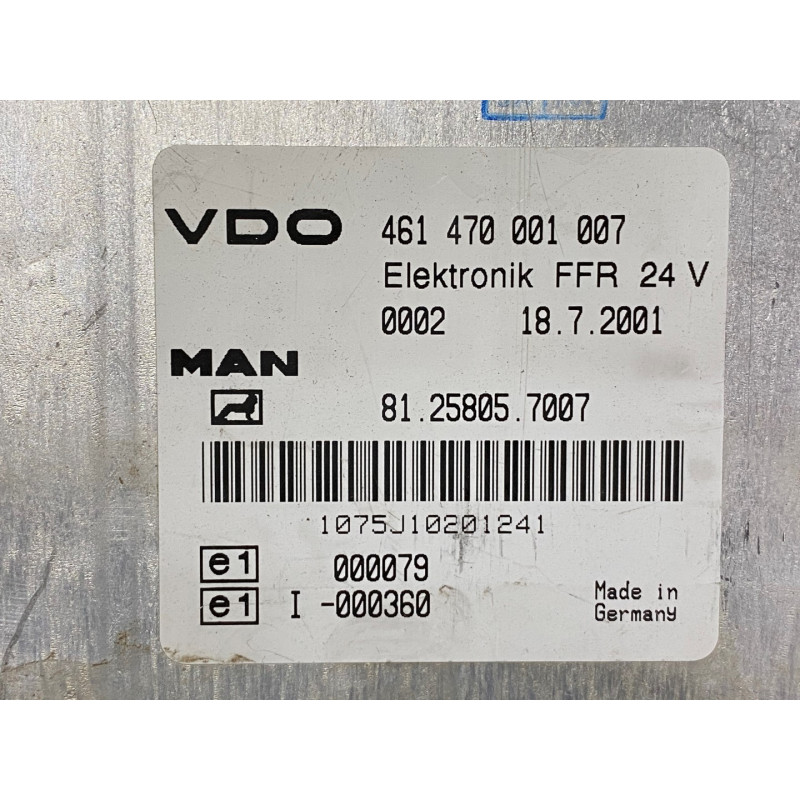 ECU FFR VDO 461470001007 MAN 81 25805 7007