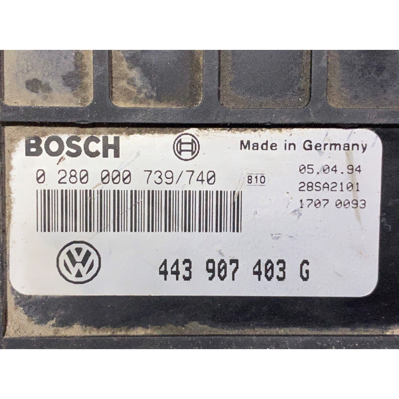 ECU MOTOR BOSCH A2 2 0280000739 740 VAG 443907403G