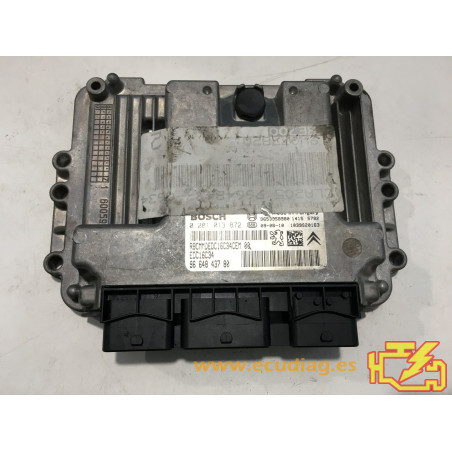 ECU BOSCH EDC16C34 4 11 0281013872 PEUGEOT 207 1 6 HDI 90CV 9664843780