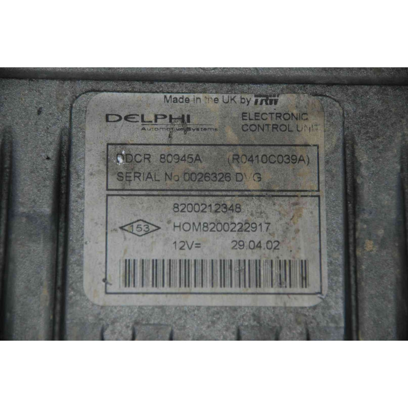 Ecu Motor Delphi Ddcr R C A Renault Hom