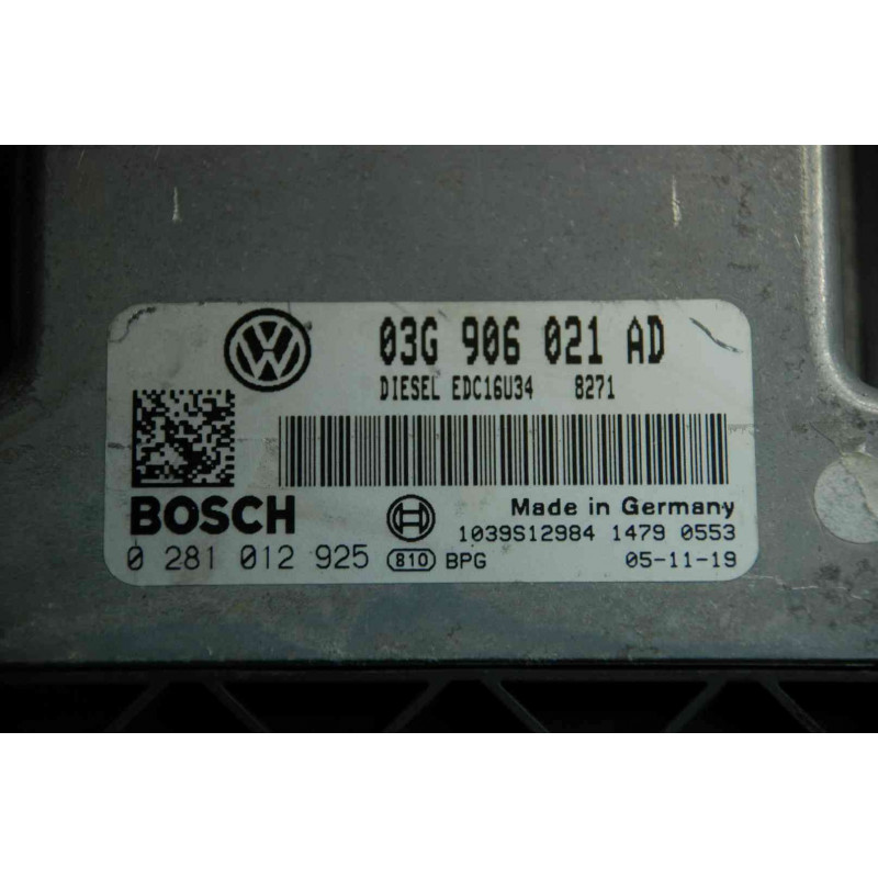 Ecu Motor Bosch Edc U Vag G Ad